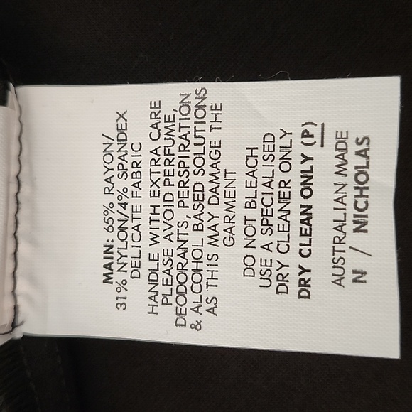 NWT  N / NICHOLAS Ponti Pencil Black Skirt Size 4 - Picture 8 of 8